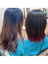 ナオシ トレス 富雄店(nao*c tres)&nbsp;髪質改善ストレート＋裾カラー10代・20代・30代