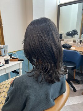 ロンドアベニール 北千住(Lond avenir) ウェーブミディアムメルティカラー×レイヤーカット韓国[北千住]