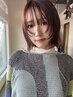 アベ担当CUT+ブリーチなしカラー+質感補正トリートメント【カラー毛最適TR】