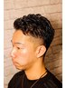 ２回目以降の方【カット＆パーマコース90分】￥11,300大宮/理容室/バーバー