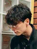 レタッチ バイ フィフス 天神大名(RETOUCH by fifth)&nbsp;福岡天神ゆるめシャドウパーマメンズマッシュウルフカット緩め