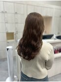 ラフなのに品がある◎ナチュラルブラウンの大人ゆるパーマロング
