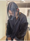 ブルーカラーのステップカット／似合わせカット／似合わせカラー