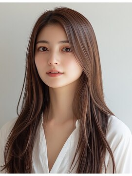 ピーチ バイ ニューヨークニューヨーク(a Peach by NYNY) 20代30代40代髪質改善カラーアッシュベージュ艶感ストレート