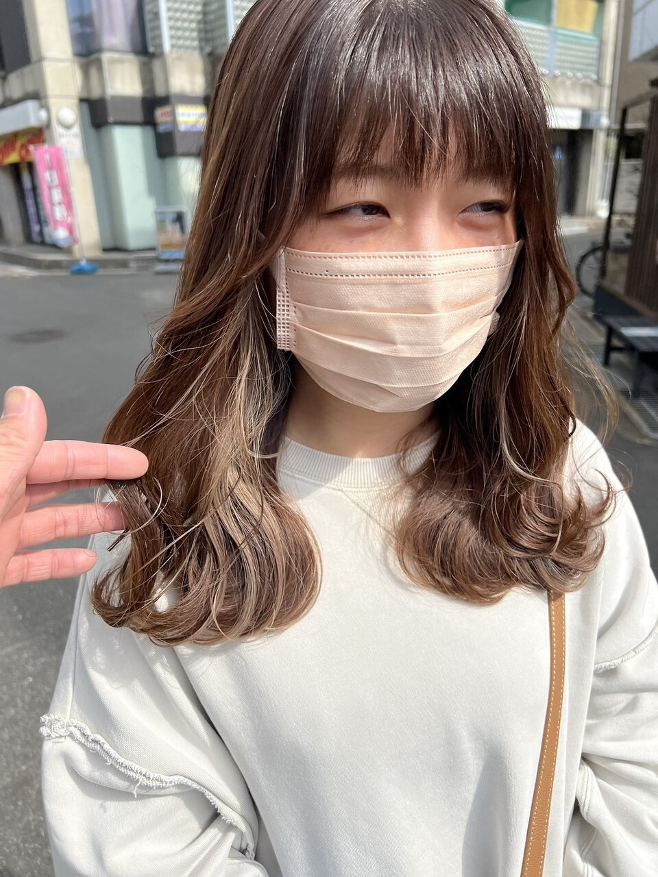 似合わせカット+透明感ケアカラー+クイックトリートメント￥12650→12000