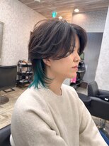 ノア ヘアデザイン 町田店(noa Hair Design)&nbsp;丸みウルフ×インナーカラー