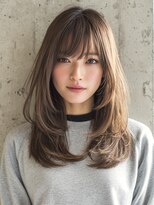 赤れんがアネックス(ANNEX)&nbsp;ミディアムレイヤー/顔周りレイヤー/レイヤーカット/美髪