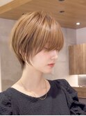 ショートボブ髪型30代40代50代前髪あり前髪無し面長丸顔【西村ss
