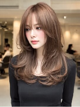 ダル 渋谷/表参道(DAL.) レイヤーカット髪質改善カラー透明感カラー顔まわりカット