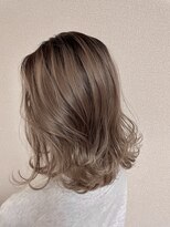 studio.the.soel【3/29 NEW OPEN(予定)】 『透明感グレージュ × ニュアンス外ハネミディ』