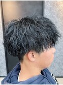 波巻きツイストスパイラル/リバースセンターパート[大宮/理容室]