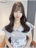 【美髪】ピンクブラウンエアリーロング似合わせカット