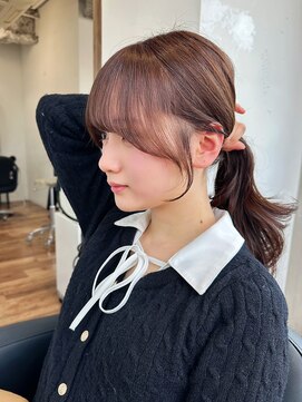 シエルバイアフロート(ciel by afloat) 結んでもおろしても可愛いお顔周りカット/ショコラブラウン