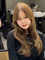 ヌヌ 渋谷 原宿 明治神宮前(nunu)&nbsp;レイヤーカットウルフカットボブグレージュオリーブべージュ