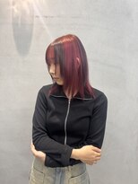ジュネス 奈良橿原(Jeunesse)&nbsp;【ブリーチデザイン：ワインレッド×ブラック】