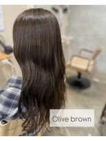 ティーズピーク(ty s peak)&nbsp;【cut+color+treatment】 ワンカラー  ×  Olive brown