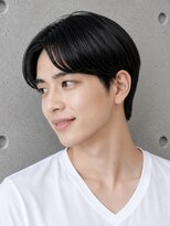 MEN'S SALON CLEAR homme 蕨【メンズサロン クリアオム 蕨】&nbsp;メンズ 韓国風コンマヘア センターパート 黒髪