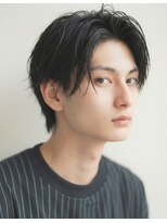 ウィールール 栄町店(WE RULE)&nbsp;ツーブロックセンターパートハンサムショートカットメンズカット