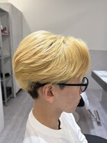 become men's hair 名駅EAST【10月3日 NEW OPEN(予定)】&nbsp;ブロンドセンターパート/ブリーチ/ハイトーン/毛流れ/名古屋
