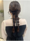 ヘアセット/編みおろし/ヘアアレンジ