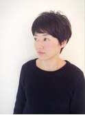 20代30代小顔ひし形デジタルパーマシンプルショートカット