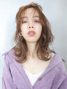 アルバム 渋谷パルコ(ALBUM) シナモンミルクティーベージュ_外ハネボブネオウルフ_46503