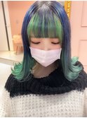 グリーンインナー/ネイビーブルー/オリーブグリーン