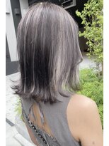 アップ(A+hair)&nbsp;外国人風_グレージュハイライト_コントラストハイライト