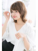 ミック 日暮里店(miq) くびれカール前髪パーマ外国人風女っぽネオウルフb1