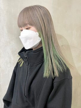 ゲーム 渋谷店(GAME) ダブルカラーベージュカラーケアブリーチハイトーンカラー韓国