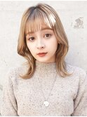 【La fith】ブロンドベージュ×くびれヘア