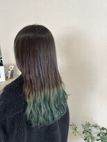 ヘアーアートミュージアム(Hair Art Museum)&nbsp;裾カラー！！エメラルドグリーンカラー！！