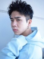 ラフスパイラル刈り上げショートアップバング