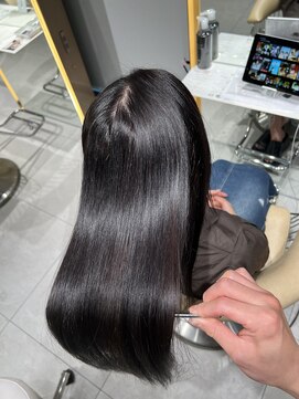 ロンドメリア 天神大名店(Lond Melia) ★くびレイヤーエモージュインナーグレージュ前髪ピンクベージュ