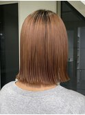 バイカルテ レイヤー 髪質改善  ベージュ 酸熱トリートメント