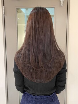 キャンバス バイ ネオリーブ 横浜西口(Canvas by neo.) 艶髪ストレートレイヤーカット暖色ブラウン髪質改善【横浜】