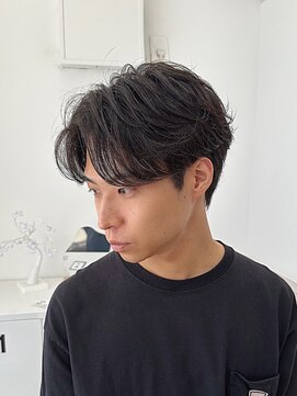 スイ(suiw) 毛流れニュアンスパーマセンターパート【suiw】昭和町/天王寺