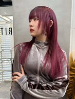 リッチ(RITZY) 【RITZY】レッドヘア☆ブリーチ☆姫カット☆レイヤー