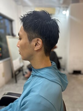 メンズカット バイ ソイクフ(メンズカット by SOY-KUFU) MEN’S HARE アッシュブラックベリーショート