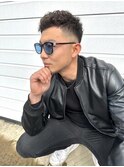MEN’S HAIR/アップバング/ダークアッシュ/ベリーショート