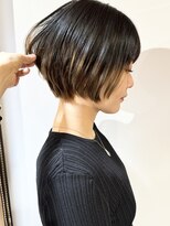 モリオフロムロンドン 原宿本店(morio from London)&nbsp;【morio原宿】裾カラー　ショートボブ