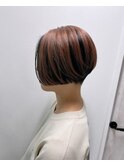 刈り上げ/ショート/前下りボブ/アンブレラカラー