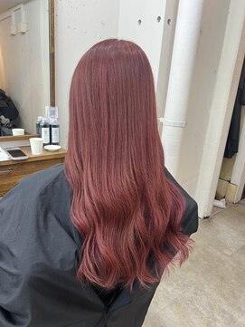 アジールヘア 北千住駅西口店(agir hair) 暖色カラー　チェリーレッド