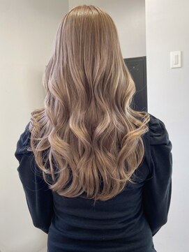 ベレーザシェルト(Beleza scelto) 11491艶髪マロンベージュ韓国風巻きミルクティーベージュロング