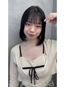 ファイブバイジエクト 堀江(FIVE by The Ect) 黒髪ボブ ボブ 韓国ボブ アイドル前髪 前髪カット