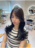 【大阪梅田】ブルーブラック×韓国風くびれ巻き