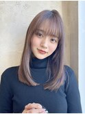 ◎大人綺麗なスタイル　顔まわりカット　セミロング　ロング