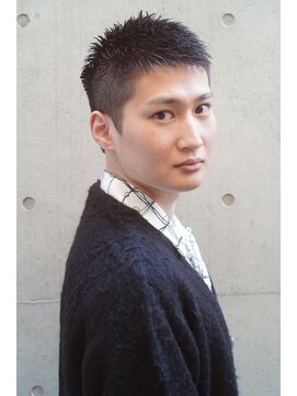 レジュアル(RESSUAL) スペインカールスパイキーショートブルーブラックフェザーパーマ