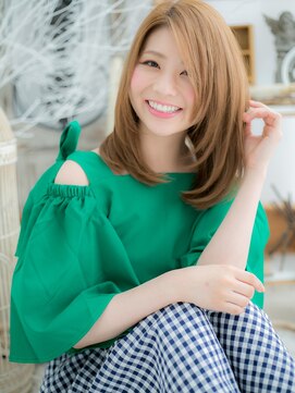 モッズヘア 越谷(mod's hair) 細めハイライト小顔透け感ミディアムレイヤーh4越谷20代30代40代