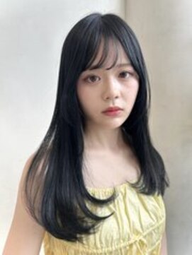 ザックラフィネ(ZACC raffine) 姫カットレイヤーxシースルーバンク/透明感アッシュグレージュ